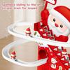 Kids Christma Toy Stair Climbing Track Car Santa Claus Toy Set Slide Track with Music Light Party Favors New Year Gifts