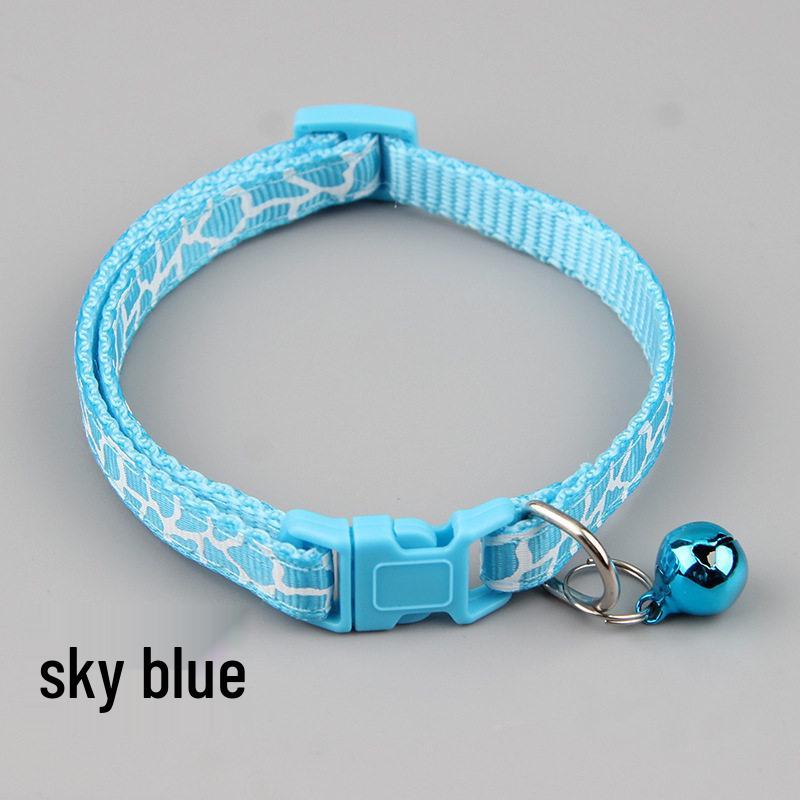 Adjustable Mesh Cat & Dog Collar with Bell