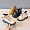 Retro British Style Child Boots Fashion Versatile Girls Shoes Soft Soled Boys Leather Boots Simple Girls Ankle Boot Zapatos