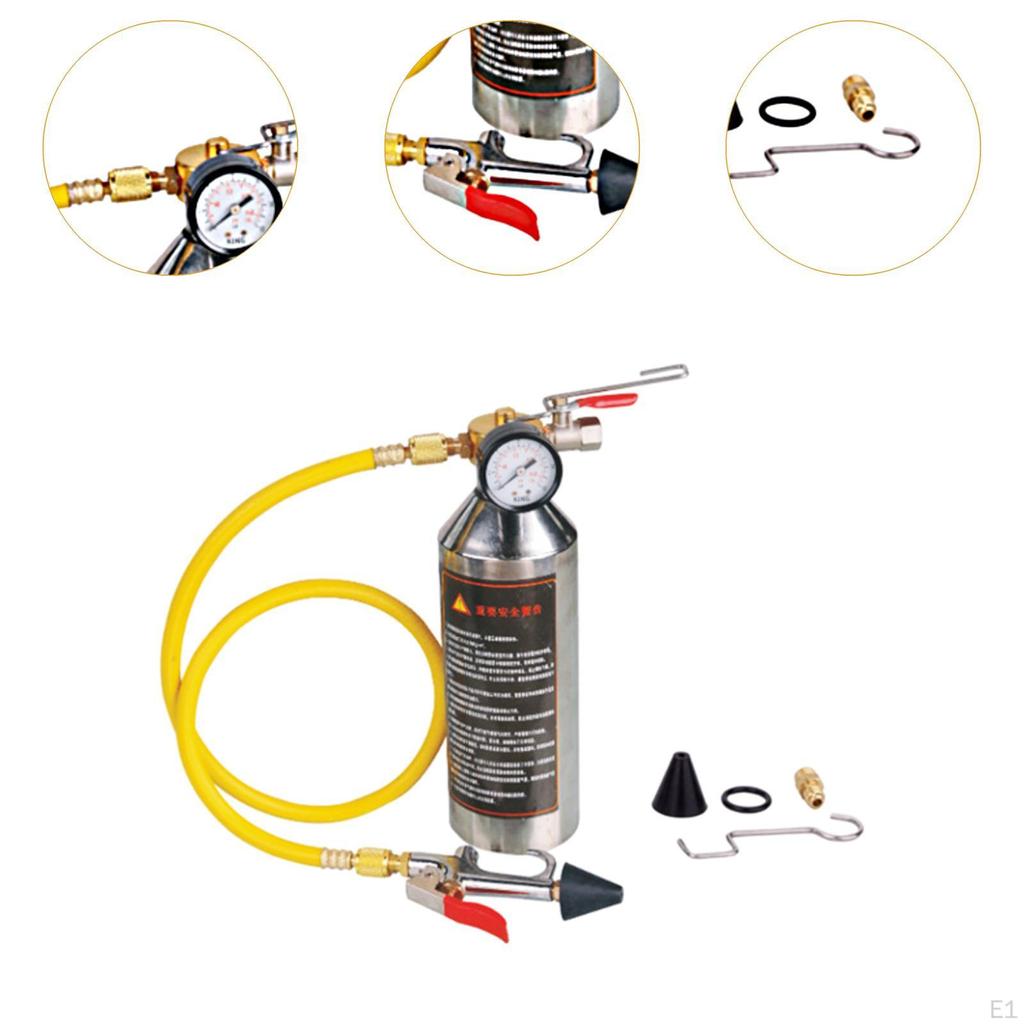 Air Conditioner System Flush Kit Car Clean Canister Auto Conditioning