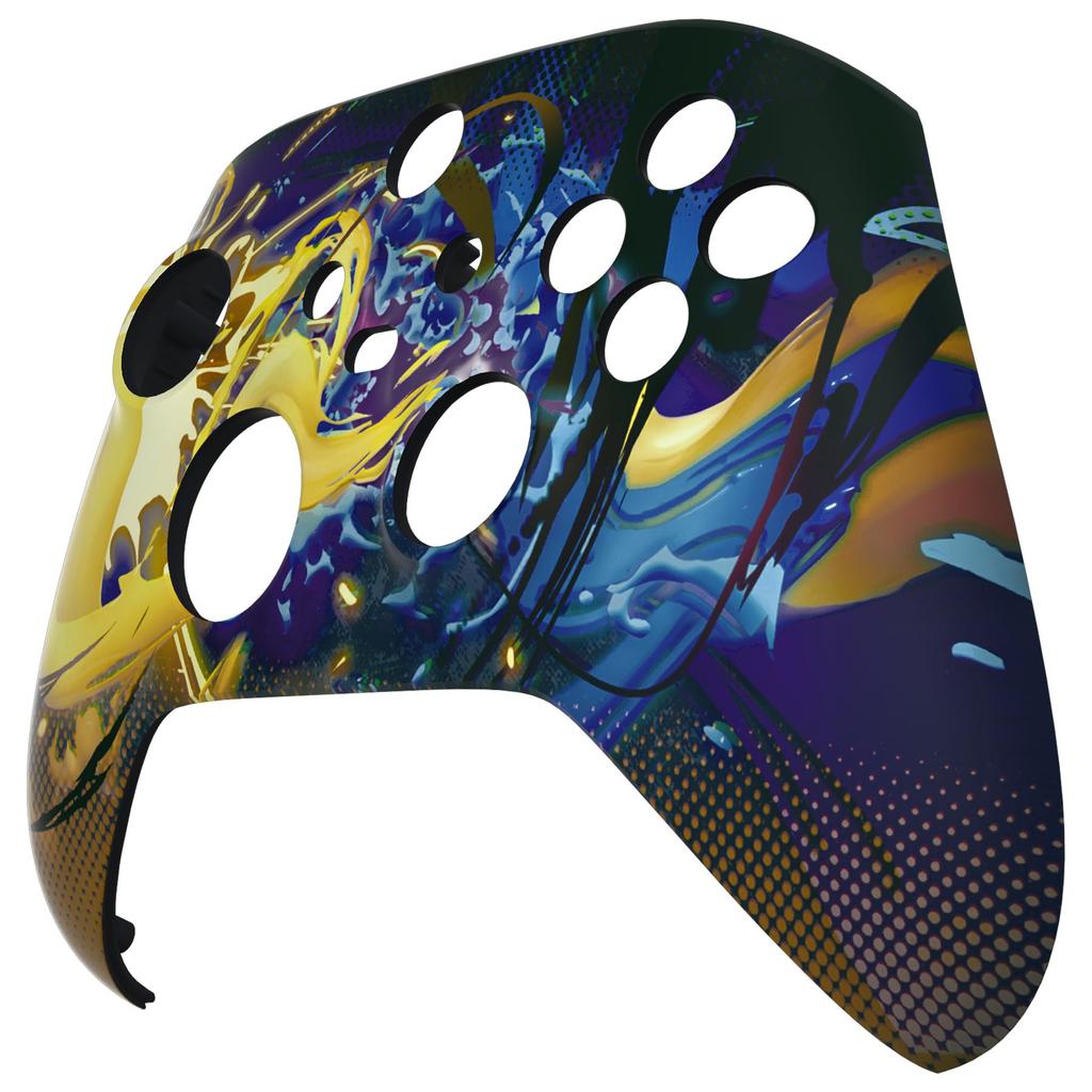 custom front housing shell for Xbox Series featuring a patterned Xbox Core cover faceplate not eXtremeRate's X/S, soft-touch (controller included)