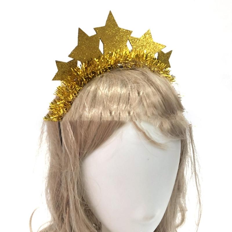 New Year Headband Sparkle Headdress for Women Wedding Christmas New Year Party