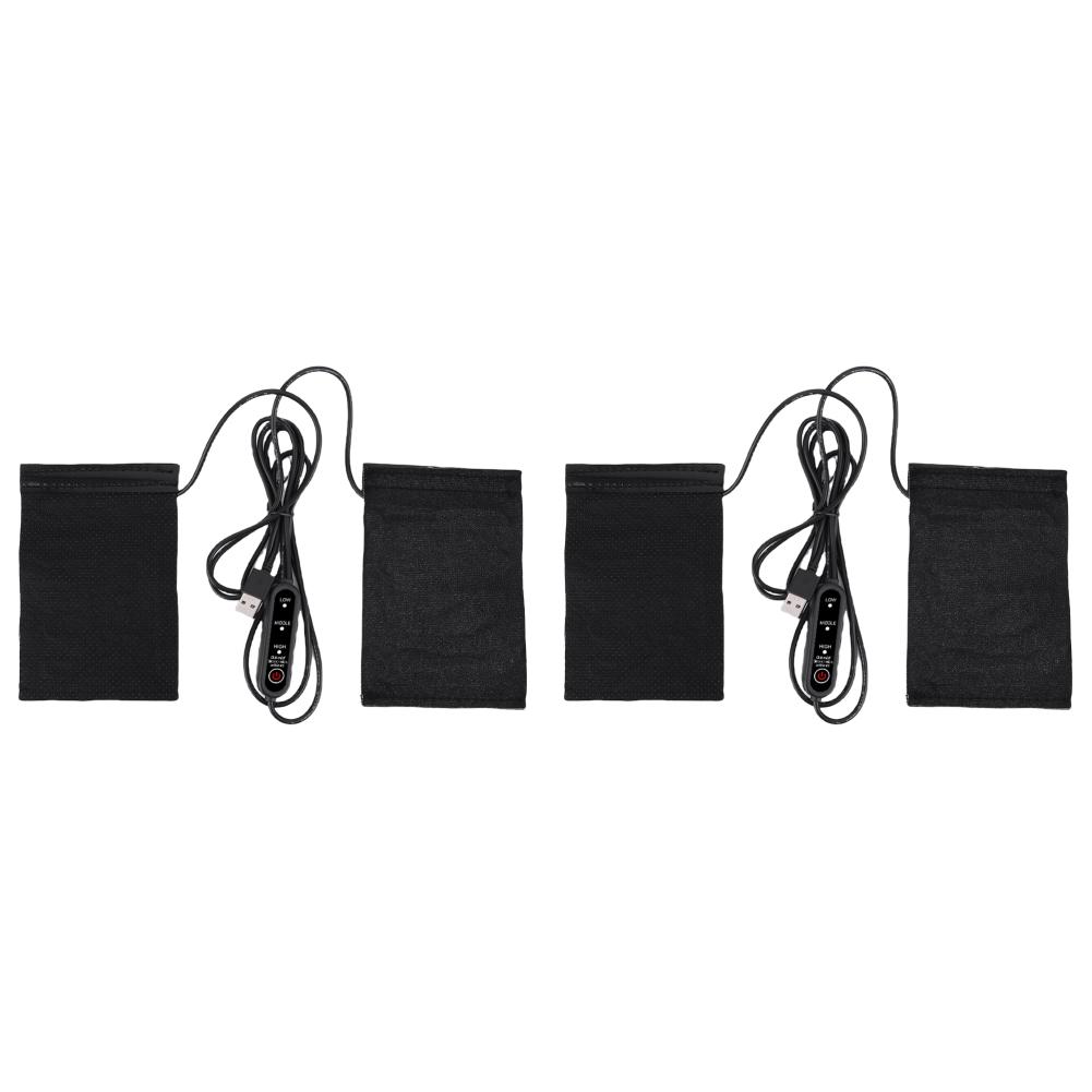 1/2 Pezzi Coprimanubrio Riscaldante per Moto USB 3 Marce Manopole Riscaldate Elettriche Scaldamani Antiscivolo Coprimanubrio Riscaldato per Esterno