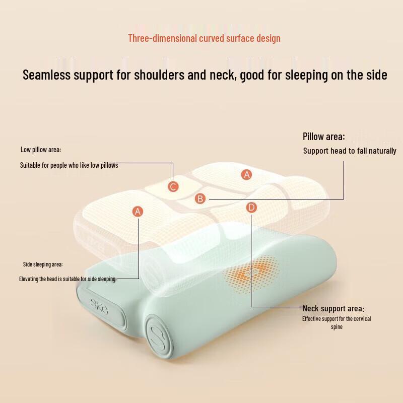 SKG K3 Smart Memory Foam Cervical Pillow with Heat & Massage