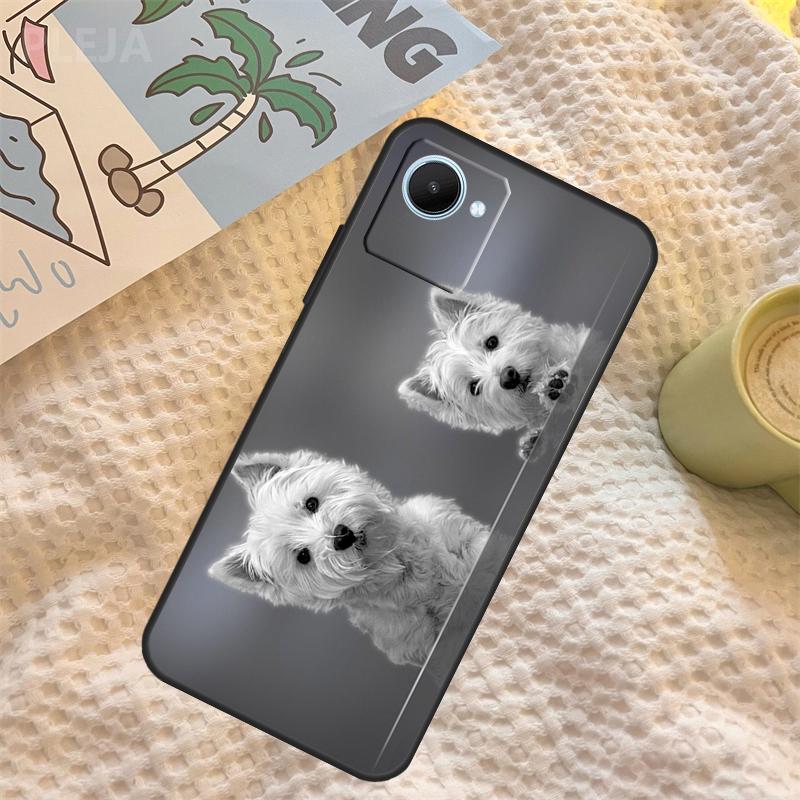 Westie Dog Case For Realme C67 C63 C55 C51 C75 C61 C53 C35 C65 C71 11 12 13 14 15 Pro Plus GT6 GT7 Pro