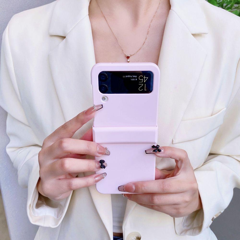 Mattierte Hautfreundliche Rundumhülle für Samsung Galaxy Z Flip 4 Hülle Zflip3 Stoßfeste Hartschale für Samsung Z Flip 4