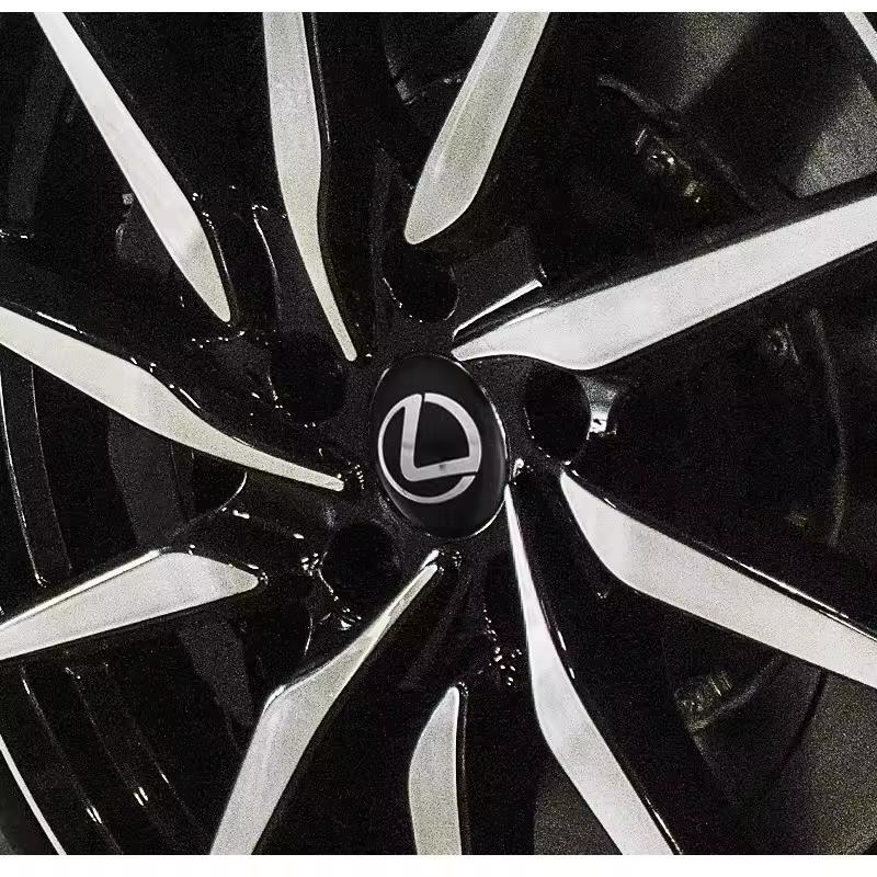 4Pcs 56MM Car Wheel Center Hub Cap Emblem Stickers for Lexus IS250 IS200 CT200h GS300 LS430 RX450h LX570 IS300 ES - Rim Cover lcbk28