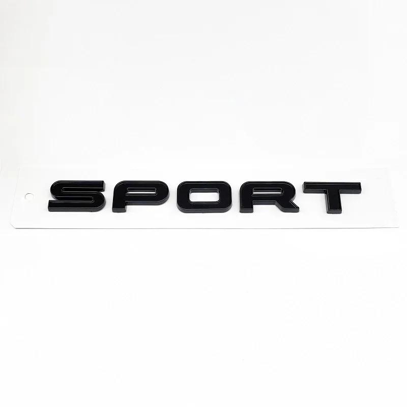 akpsw6 3D ABS Letters SPORT Supercharged Emblem Car Trunk Badge Stickers FOR HSE Si4 SDV6 SDV8 Car Two tone stickers SPORT