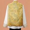 Gilet da donna con bottoni a forma di rana, stile cinese nuovo, per la primavera: Sciarpa Jacquard Stile Nazionale per Mezza Età e Anziani