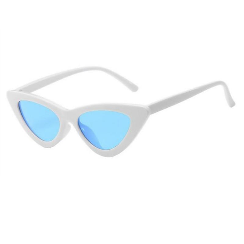 Fashion Cat Eye Small Triangle Sunglasses Women Vintage Outdoor Sun Protection Shades non-polarized Sun Glasses