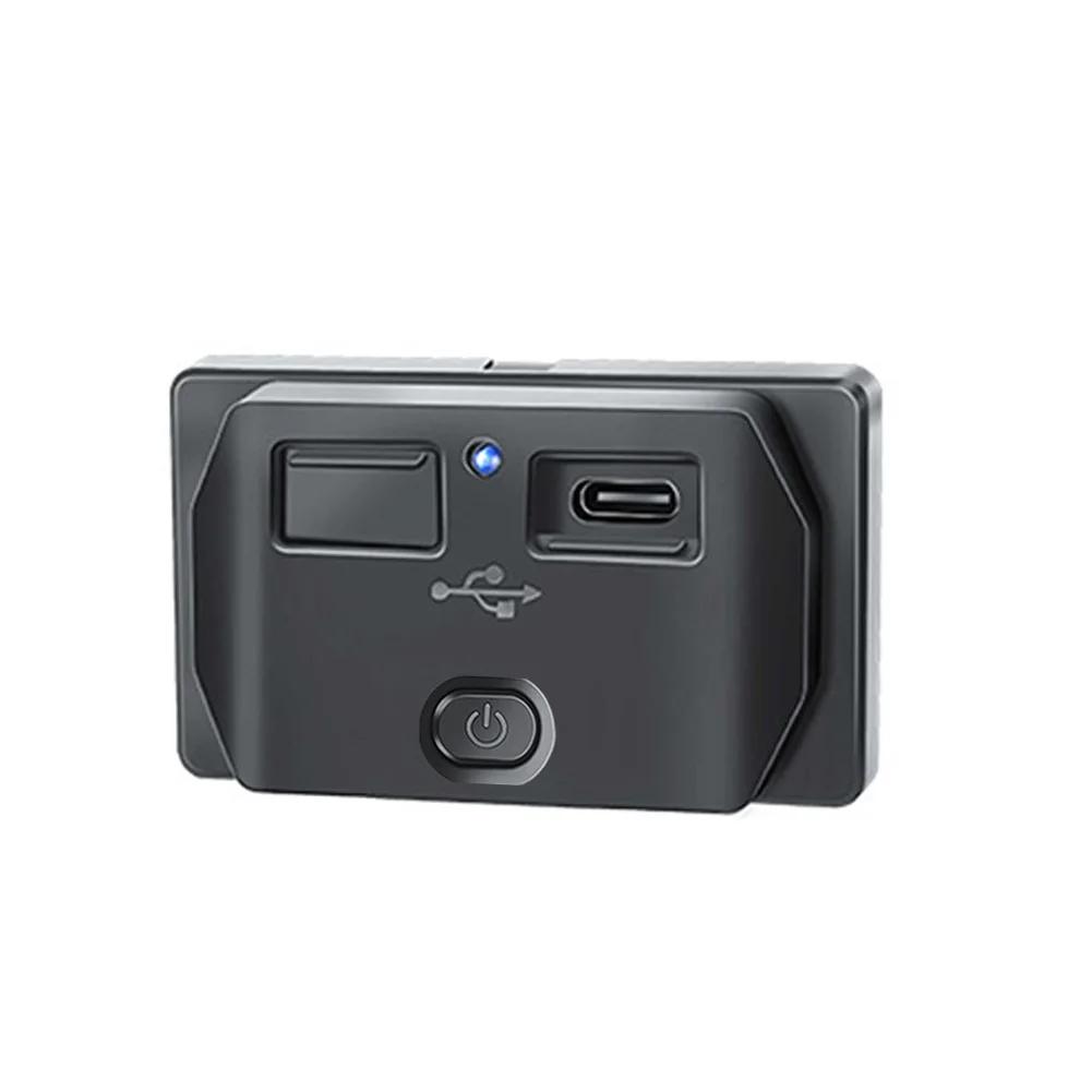 QC3.0 PD USB Outlet Dual USB Charger Socket Waterproof Car Charger Panel with Button Switch for Car Marine Boat RV Bus Truck