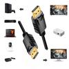 DisplayPort 1.2 DP M/M Cable 3m Black LogiLink 4K 60Hz UHD Shielded Gold-Plated Multi Stream Audio Video