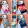 Abstract Highway Landscape Lighthouse Phone Case for iPhone 16e 15 14 13 12 17 Pro Max Plus Air 17pro Cover Coque