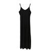 Women's Sleeveless Modal Cotton Slimming Midi Dress - Plus Size, Summer Round Neck Layer Slip
