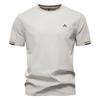 New Summer T-shirt Men's Solid Color Embroidery