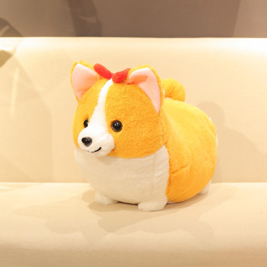 

Corgi Legged Short Plush Toy Cute Cartoon Holiday Girls Kids Birthday Doll Gift Smiling,38*28cm
