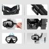 Adjustable Dry Snorkel Set with Diving Mask and Soft Silicones Seal Dry Snorkel Diving Goggles for Swimming Pool Ocean Use
