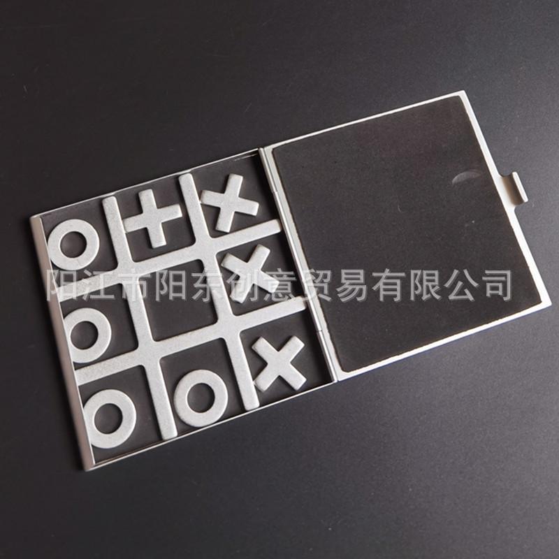 Magnetic Foldable Metal Chess Set: Portable Educational Board Game