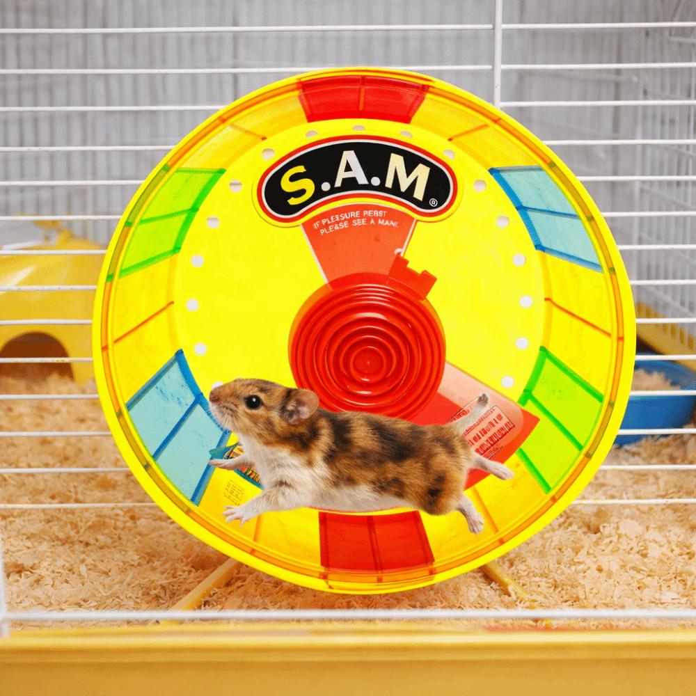 Super Silent Colorful Running Wheel Stable Base Pet Jogging Wheel  Hamster Exercise
