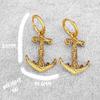 Stainless Steel Pirate Hook Fashion Viking Weapon Earrings Nordic Men Teen Odin Jewelry Stud Earrings Personality Christmas Gift