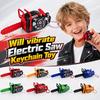 Plastic Power Saw Bag Pendant Pull Rope Logging Saw Toy  Gift Toy Key Decor