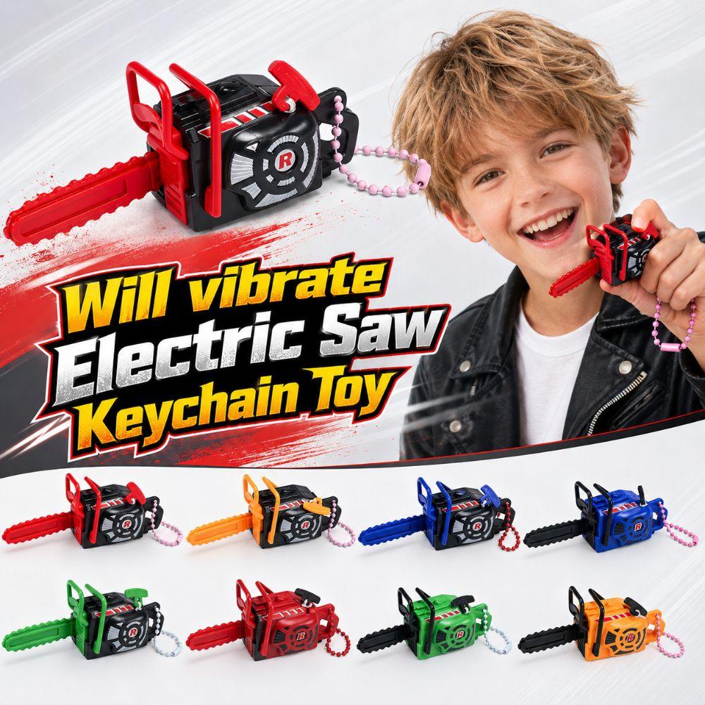 Plastic Power Saw Bag Pendant Pull Rope Logging Saw Toy  Gift Toy Key Decor