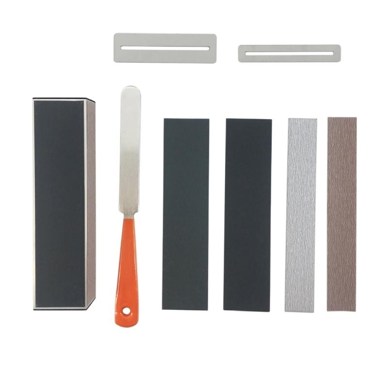 Aluminum Alloy Fret Leveling Tool Featuring Replaceable Grit Sandpaper Guitar Fretwork Tool for Guitar Bass Maintenance 1