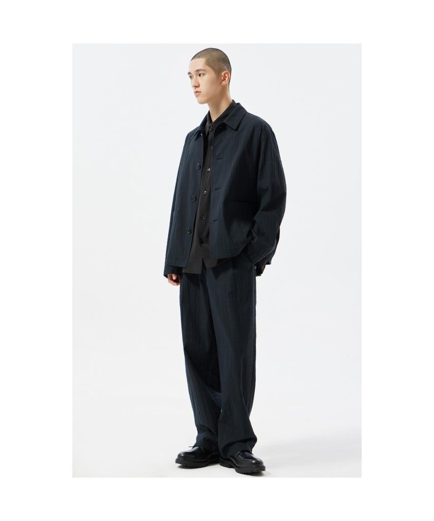 Keoseuuteommellou Black Relaxed Fit Check Setup Pants Cwpam25432Bkx