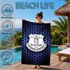 Fc Crest Design Printed Microfiber Beach Towel, Soft And Absorbent, Quick-Dry, Ideal for Summer Travel, Beach Essential, Swimming Pool