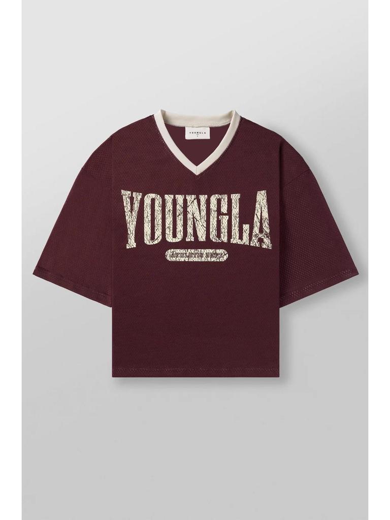 YOUNGLA Men's American Oversized Quick-Dry Mesh T-Shirt for Summer Sports & Fitness
