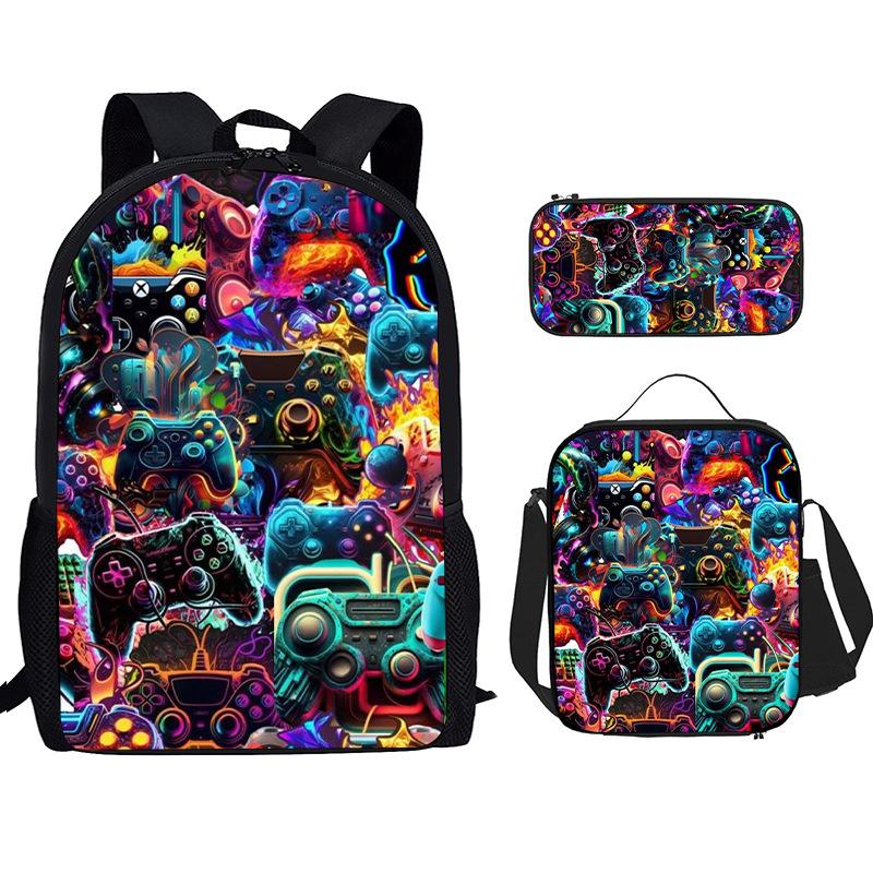 Games Console Backpacks Software Primary Backpacks Shoulder Bags 3D Print Boys Girls School Bag Travel Mochila Student Backpack