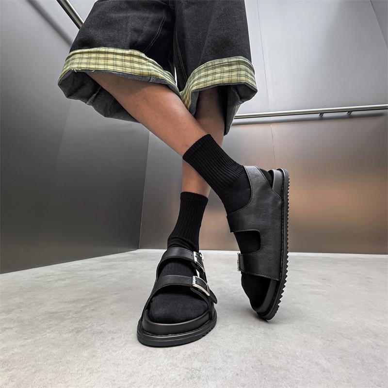Fashion Simple Casual Shoes Hot Sale New Arrival Men's Fisherman Sandals Quick-Dry Outdoor Beach Shoes Street Style Male Summer Flats