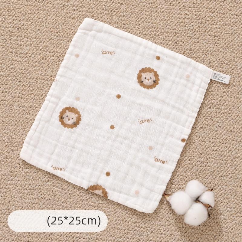 Baby Cotton Muslin Towel Bib Newborn Ultra-Soft Cotton Square Towel Baby-Specific Face Wash Towel Gauze Towel for Children