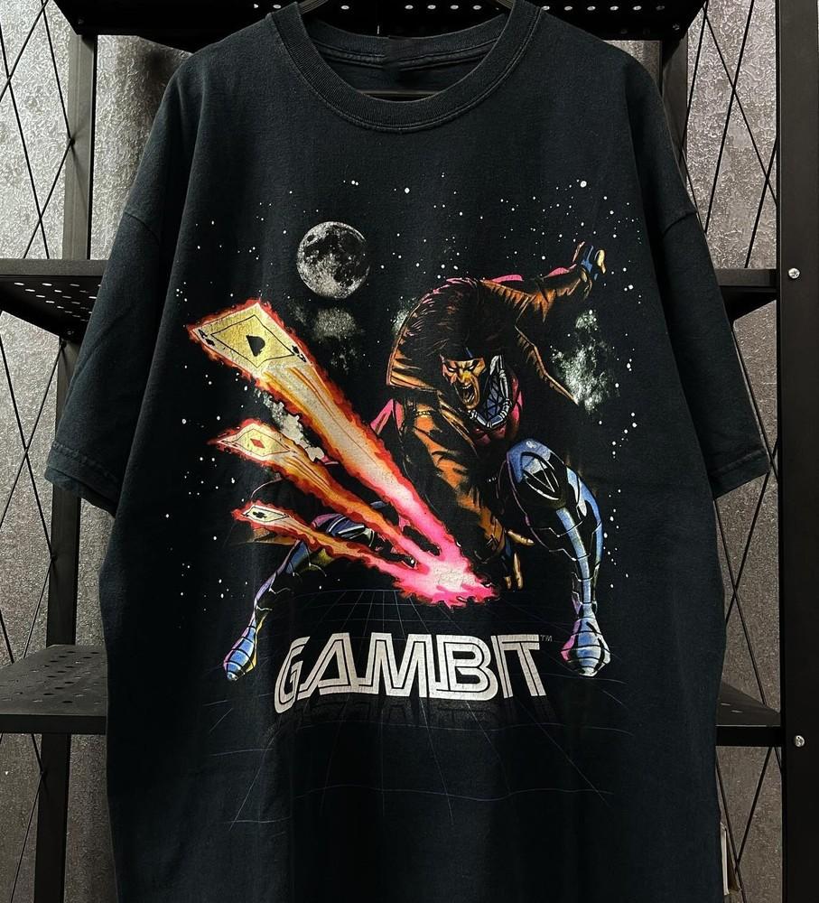 

Marvel Mad Engine Gambit T-Shirt Size S-5XL Unisex T-Shirt XXXL
