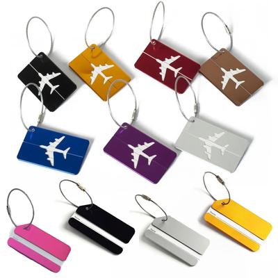 Unisex Metall Solide Gepäckanhänger Tragbares Etikett Koffer ID Adresshalter Boarding Gepäckanhänger Reiseaccessoires Dropshipping