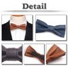 [White Fang] PU Leather Bow Tie, Simple Design, Fashionable, Stylish, Men's & Women's, NC093 (Red)