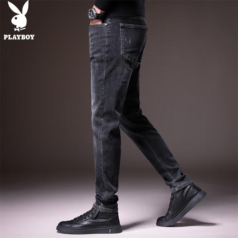 PLAYBOY Men's Straight Fit Casual Denim Jeans