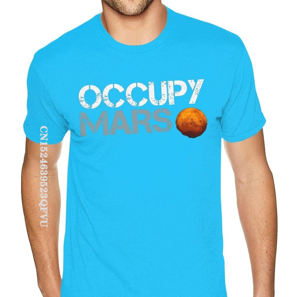 Family Elon Musk Occupy Mars Tshirt Vintage Fashion CCCP Cotton Male Plus Size Black T-Shirts Camisa Streetwear