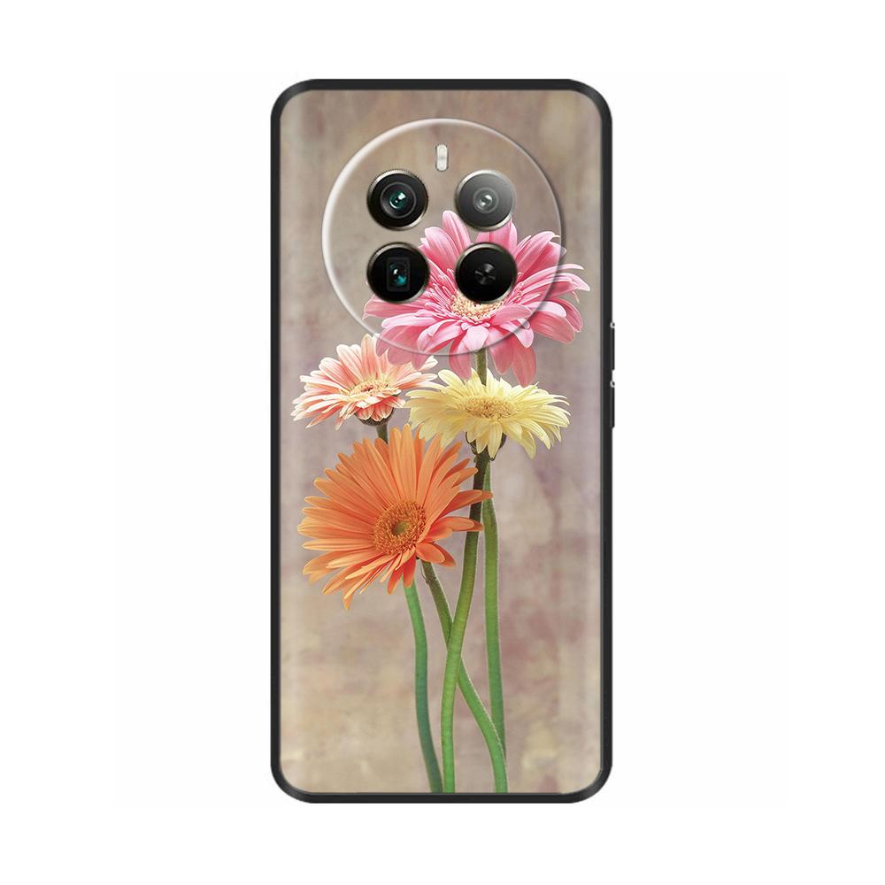 Silicone Phone Case for Realme 12 Pro Plus Soft Black Back Cover for Realme 12 Pro + Realme12 Funda Protective Shell Cases Coque