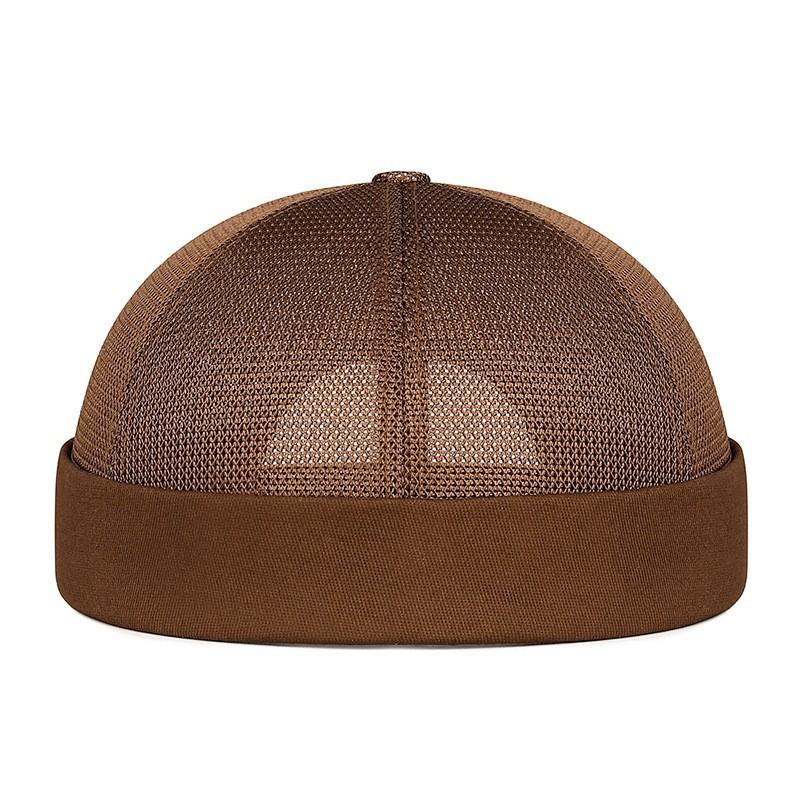 Spring and Summer Brimless Melon Skin Adjustable Hip-hop Hat Fashionable Men and Women Handsome Landlord Hat Simple Breathable G
