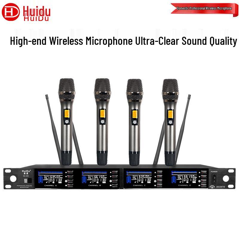 HuiDu MA-04 Pro Wireless Conference Microphone Set – Includes Gooseneck, Handheld, and Headset Options