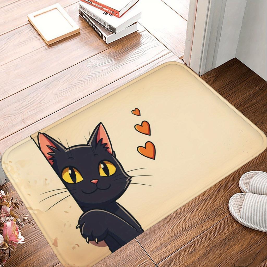 1PC Cheistmas Pattern Kitchen Rug Non-Slip Door Mat Pop Design Bathroom Rug Bath Mat Carpet for Home Sink Laundry Decor