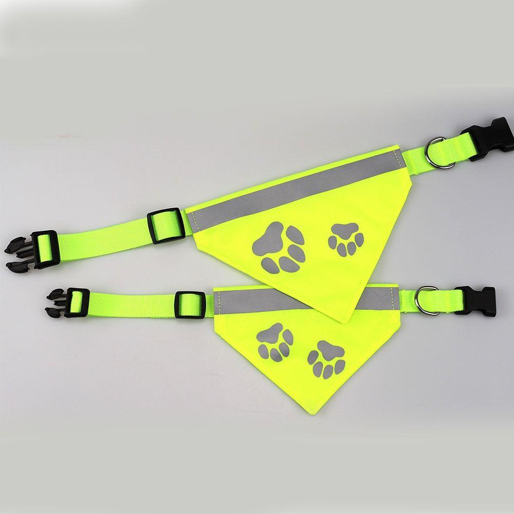 Anti accidental Pet Reflective Scarf Anti-lost Dog Saliva Towel Pet Drool Scarve  Pet Collars