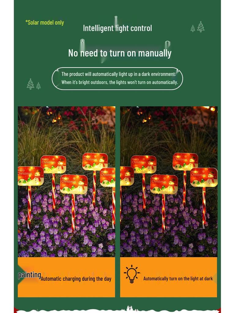 Solar-Powered Outdoor Christmas Snowman String Lights - Waterproof Festive Patio Decor