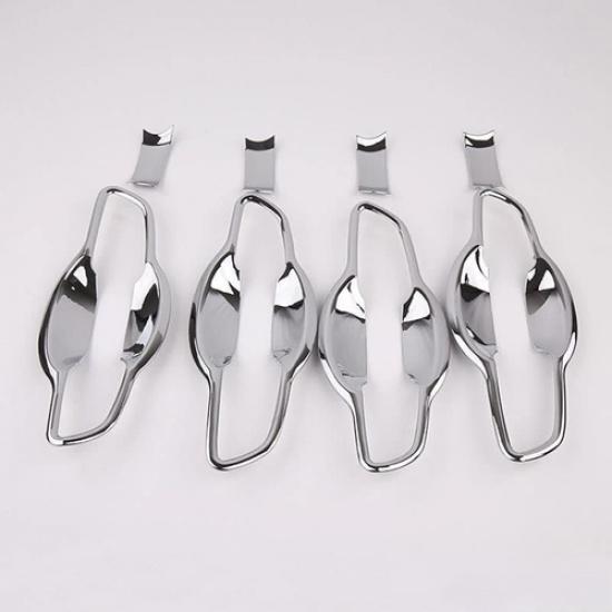 8Pcs Car Door Handle Bezel Bowl Cover Trim For Honda Civic FC 2016- G10 10th