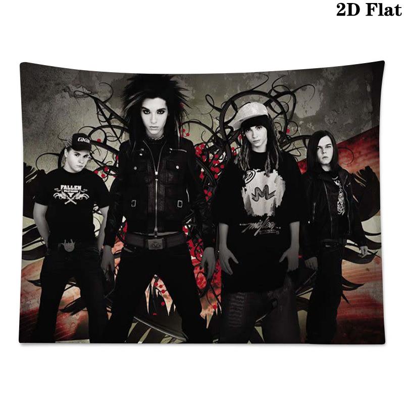 TH Band Wall Tapestry Aesthetic Wall Hanging Printed Fabric Blanket Decorative Tapestries for Bedroom Living Room Home Decor
