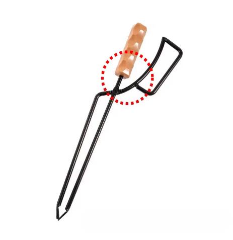 Firewood Tongs Metal Heat Resistant Lengthened Anti Scald BBQ Tongs for Fire Pit Camping Fireplace Use Camping Charcoal Clips