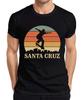 Camiseta para Hombre Santa Cruz Skateboard Skater Atardecer Retro Playa Vintage-