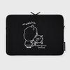 Earpearp [Earpearp X Managing Director Dazai] Our Baby Chichi Black (Laptop Pouch)