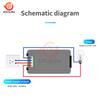 PZEM-020 Wattmeter Power Meter Voltmeter AC 80-260V Voltage 50-60HZ Power Analyzers LCD AC Electricity Meter 10A 2200W Detector